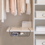 Paris Prix Panier De Rangement Suspendu "Filaire" 26cm Noir