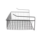 Paris Prix Panier De Rangement Suspendu "Filaire" 56cm Noir