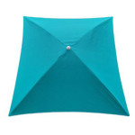 Paris Prix Parasol De Plage Carré "Helenie" 172cm Turquoise