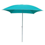 paris prix Parasol de Plage Carré "Helenie" 172cm Turquoise