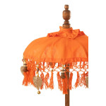Paris Prix Parasol Déco Avec Pompons "Dayu" 85cm Orange