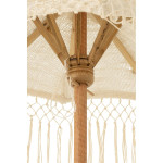 Paris Prix Parasol Déco Franges "Tumanggal" 84cm Crème