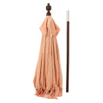 Paris Prix Parasol Déco "Pompons & Coquillages" 188cm Saumon