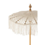 Paris Prix Parasol Déco Sur Pied "Macramé" 95cm Blanc
