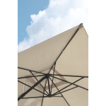 Paris Prix Parasol Déporté à Manivelle "Sevilla" 250cm Gris