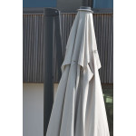 Paris Prix Parasol Déporté à Manivelle "Sevilla" 250cm Gris