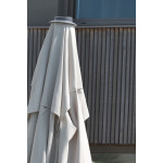 Paris Prix Parasol Déporté Imitation Bois "Sevilla" 250cm Gris