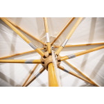 Paris Prix Parasol Design En Bois "Naxos" 300cm Naturel
