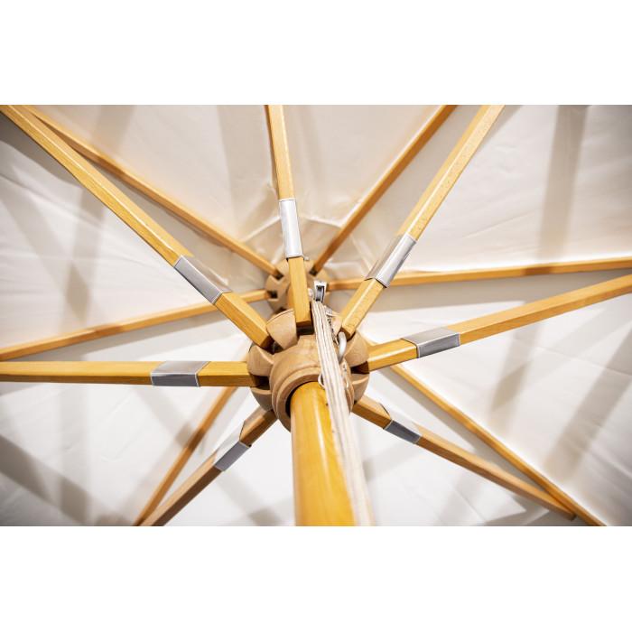 Paris Prix Parasol Design En Bois "Naxos" 300cm Naturel