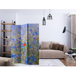 Paris Prix Paravent 3 Volets "A Sky Colored Meadow Cornflowers" 135x172cm