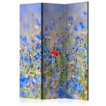 paris prix Paravent 3 Volets "A Sky Colored Meadow Cornflowers" 135x172cm
