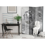 Paris Prix Paravent 3 Volets "Abstract Greyness" 135x172cm