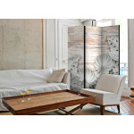 Paris Prix Paravent 3 Volets "Alabastrine Grove" 135x172cm