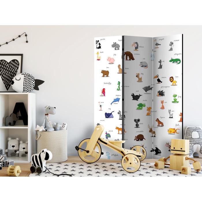 Paris Prix Paravent 3 Volets "Animals For Children" 135x172cm
