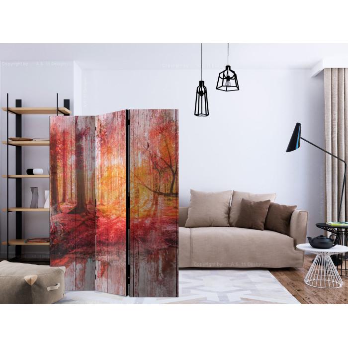 Paris Prix Paravent 3 Volets "Autumnal Forest" 135x172cm