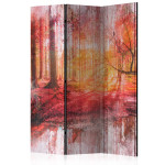 paris prix Paravent 3 Volets "Autumnal Forest" 135x172cm