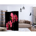 Paris Prix Paravent 3 Volets "Azalea In Black" 135x172cm