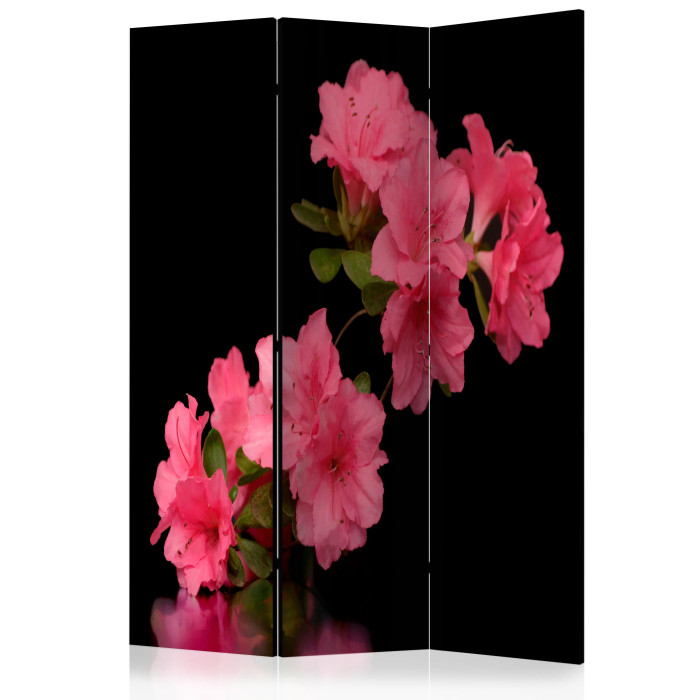 Paris Prix Paravent 3 Volets "Azalea In Black" 135x172cm