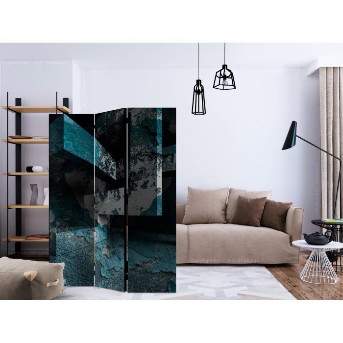 Paris Prix Paravent 3 Volets "Azure Geometry" 135x172cm