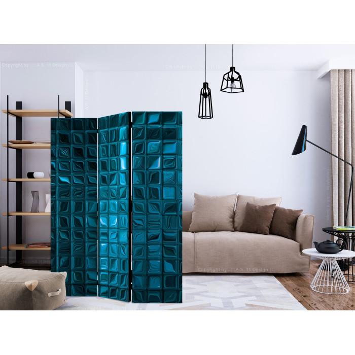 Paris Prix Paravent 3 Volets "Azure Mosaic" 135x172cm
