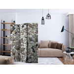 Paris Prix Paravent 3 Volets "Beach Pebbles" 135x172cm