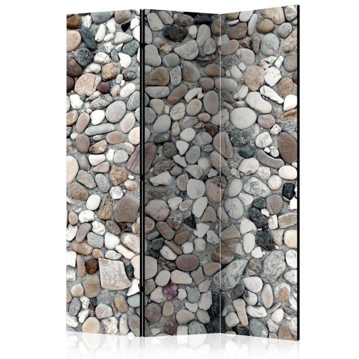 Paris Prix Paravent 3 Volets "Beach Pebbles" 135x172cm