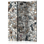 paris prix Paravent 3 Volets "Beach Pebbles" 135x172cm