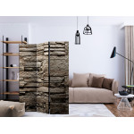 Paris Prix Paravent 3 Volets "Beautiful Brown Stone" 135x172cm