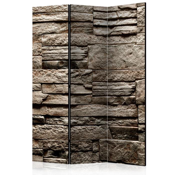 Paris Prix Paravent 3 Volets "Beautiful Brown Stone" 135x172cm