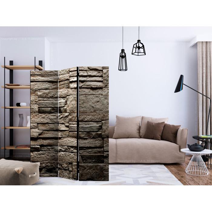 Paris Prix Paravent 3 Volets "Beautiful Brown Stone" 135x172cm
