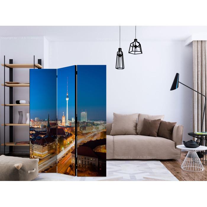 Paris Prix Paravent 3 Volets "Berlin By Night" 135x172cm