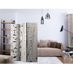 Paris Prix Paravent 3 Volets "Birchen Grove" 135x172cm