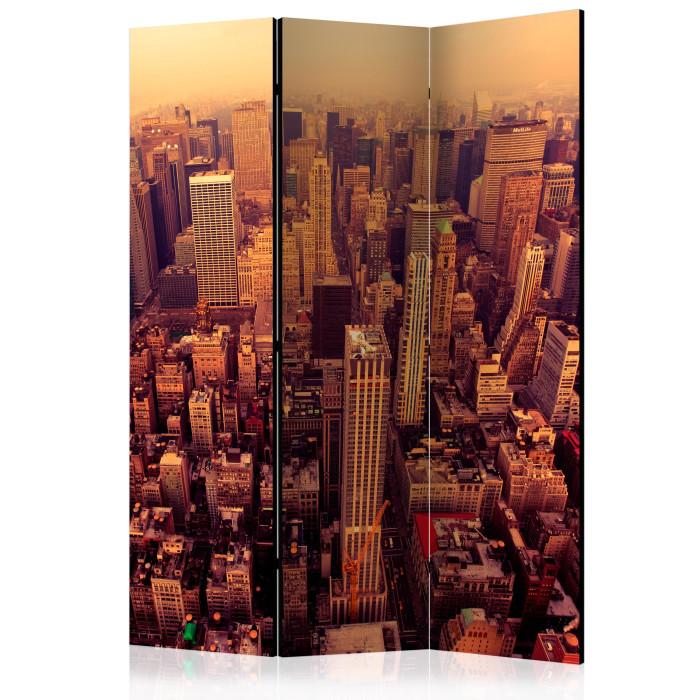 Paris Prix Paravent 3 Volets "Bird Eye View Of Manhattan New York" 135x172cm