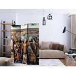 Paris Prix Paravent 3 Volets "Bird's Eye View Of New York" 135x172cm