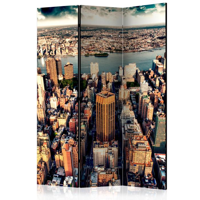 Paris Prix Paravent 3 Volets "Bird's Eye View Of New York" 135x172cm