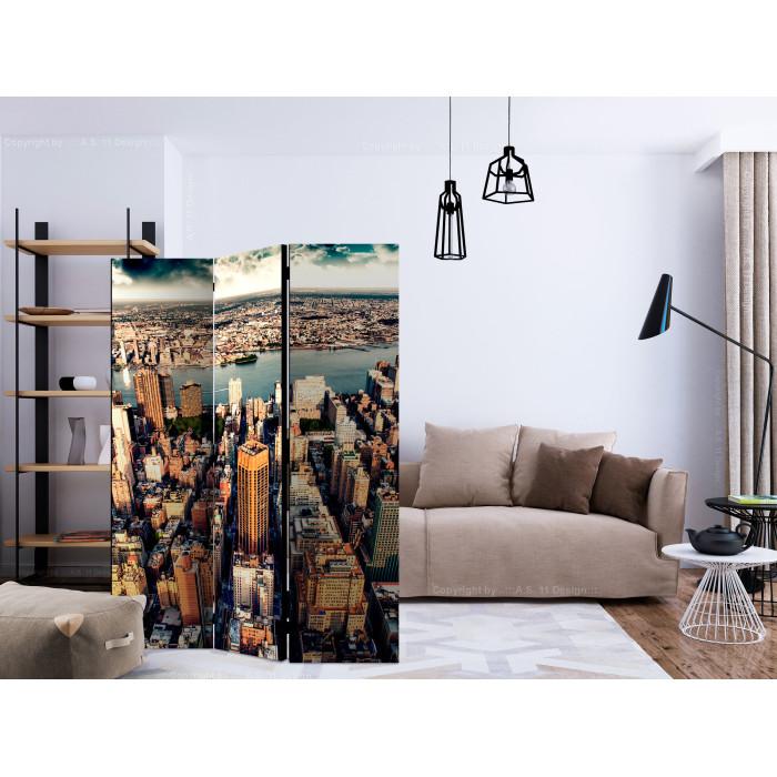 Paris Prix Paravent 3 Volets "Bird's Eye View Of New York" 135x172cm