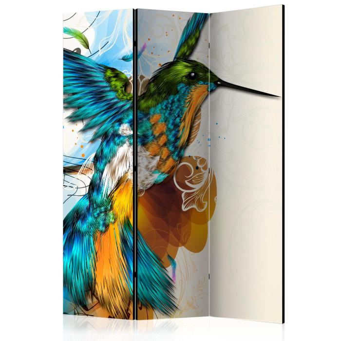 Paris Prix Paravent 3 Volets "Bird's Music" 135x172cm