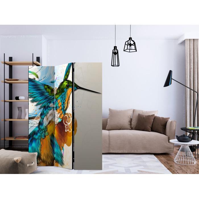 Paris Prix Paravent 3 Volets "Bird's Music" 135x172cm