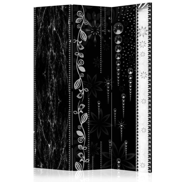 Paris Prix Paravent 3 Volets "Black Elegance" 135x172cm