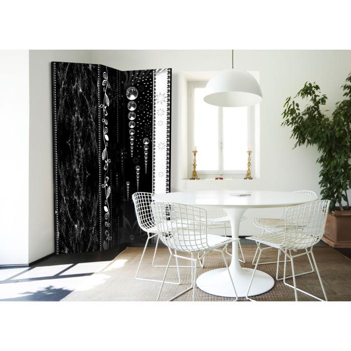 Paris Prix Paravent 3 Volets "Black Elegance" 135x172cm
