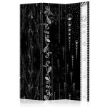 paris prix Paravent 3 Volets "Black Elegance" 135x172cm