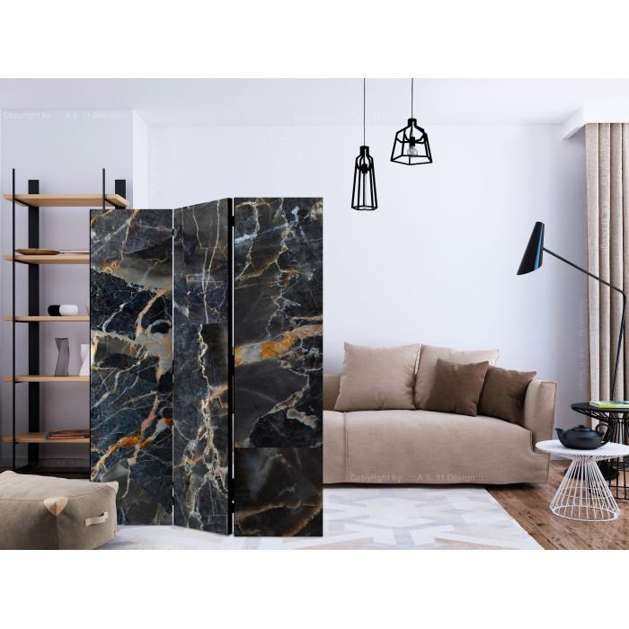 Paris Prix Paravent 3 Volets "Black Marble" 135x172cm