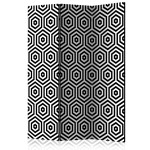 paris prix Paravent 3 Volets "Black & White Hypnosis" 135x172cm