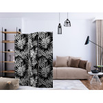 Paris Prix Paravent 3 Volets "Black & White Jungle" 135x172cm