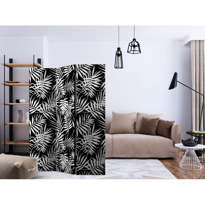 Paris Prix Paravent 3 Volets "Black & White Jungle" 135x172cm