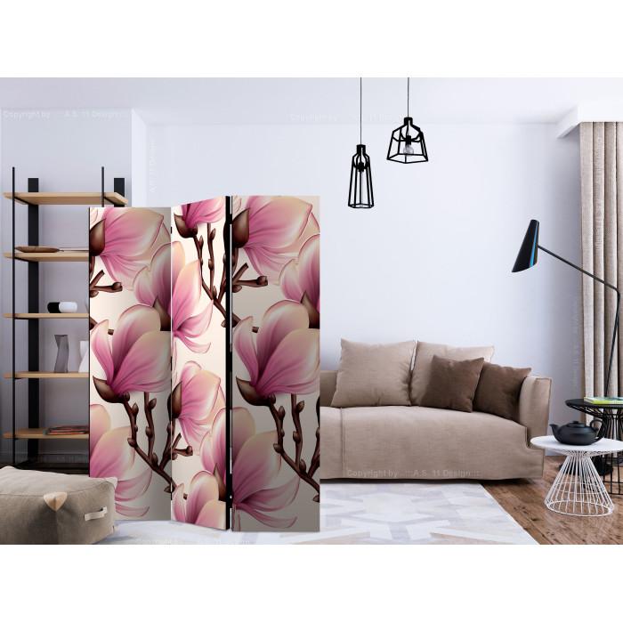 Paris Prix Paravent 3 Volets "Blooming Magnolias" 135x172cm