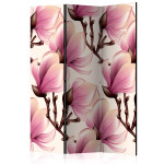 paris prix Paravent 3 Volets "Blooming Magnolias" 135x172cm