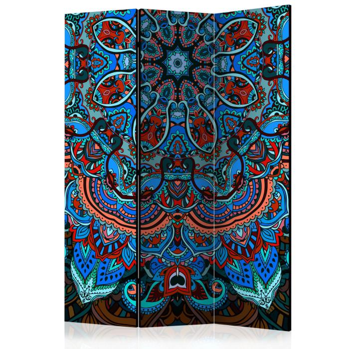 Paris Prix Paravent 3 Volets "Blue Fantasy" 135x172cm