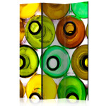 paris prix Paravent 3 Volets "Bottles Background" 135x172cm