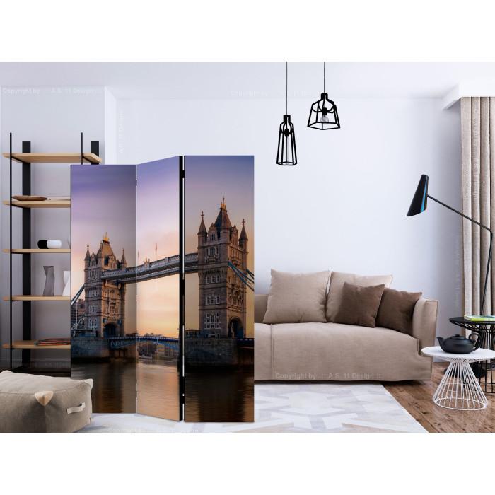 Paris Prix Paravent 3 Volets "Bridge At Sunset" 135x172cm